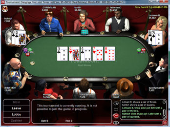 PokerRoom Free Poker Software Screenshot